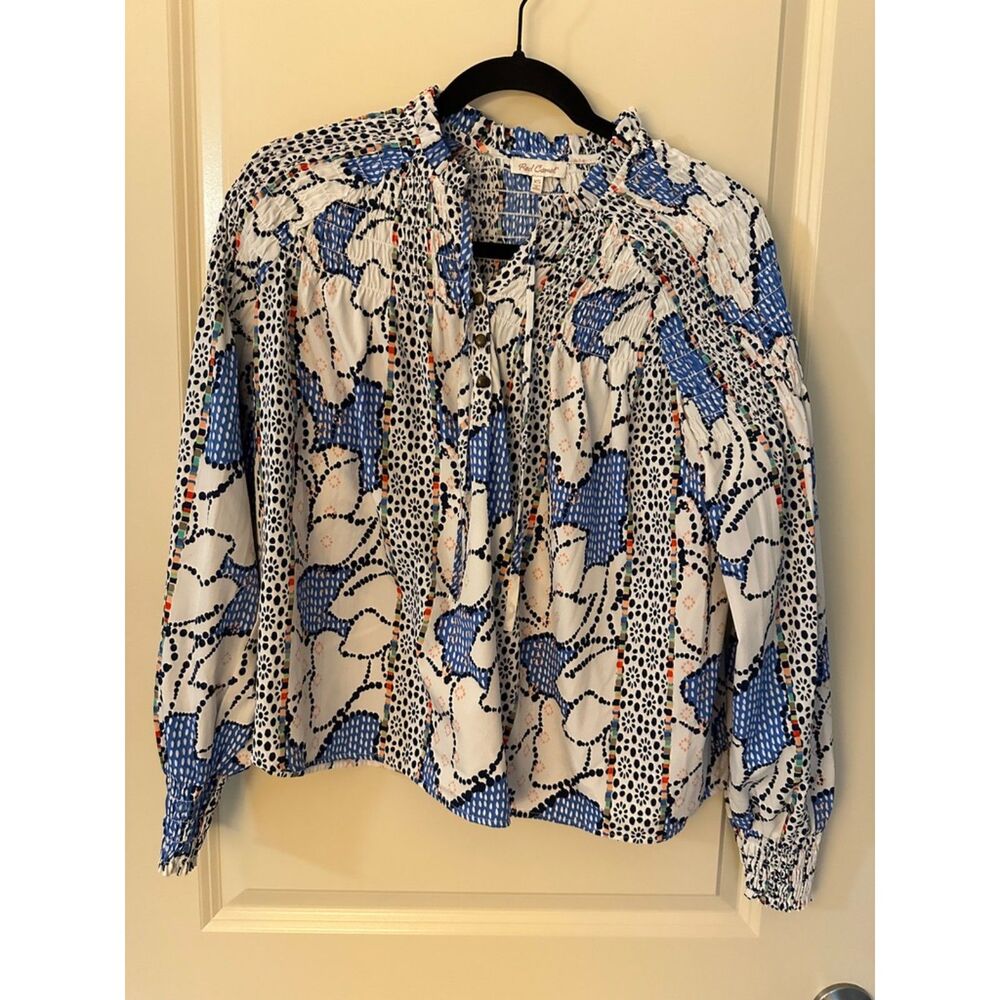 Red Camel Speckled Blouse Women's Sz XS